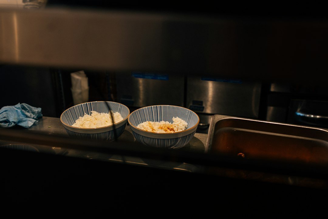 two filled bowls